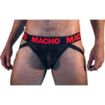 Macho Underwear-MX26X2 Jock Nero/Roso 13 Macho Underwear-MX26X2 Jock Nero/Roso · Intimo uomo