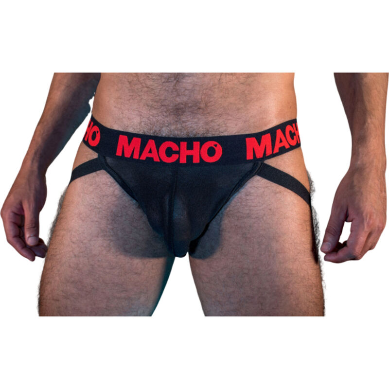 MACHO - MX26X2 JOCK BLACK/RED Macho Underwear-MX26X2 Jock Nero/Roso · Intimo uomo