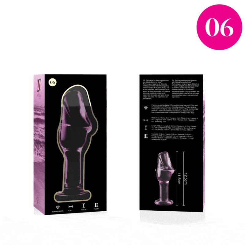 Nebula Series by Ibiza-Modello 6 Plug Cristallo 12.5 cm o 4 cm 28 Nebula Series by Ibiza-Modello 6 Plug Cristallo 12.5 cm o 4 cm · Accessori BDSM (imaginea 4)