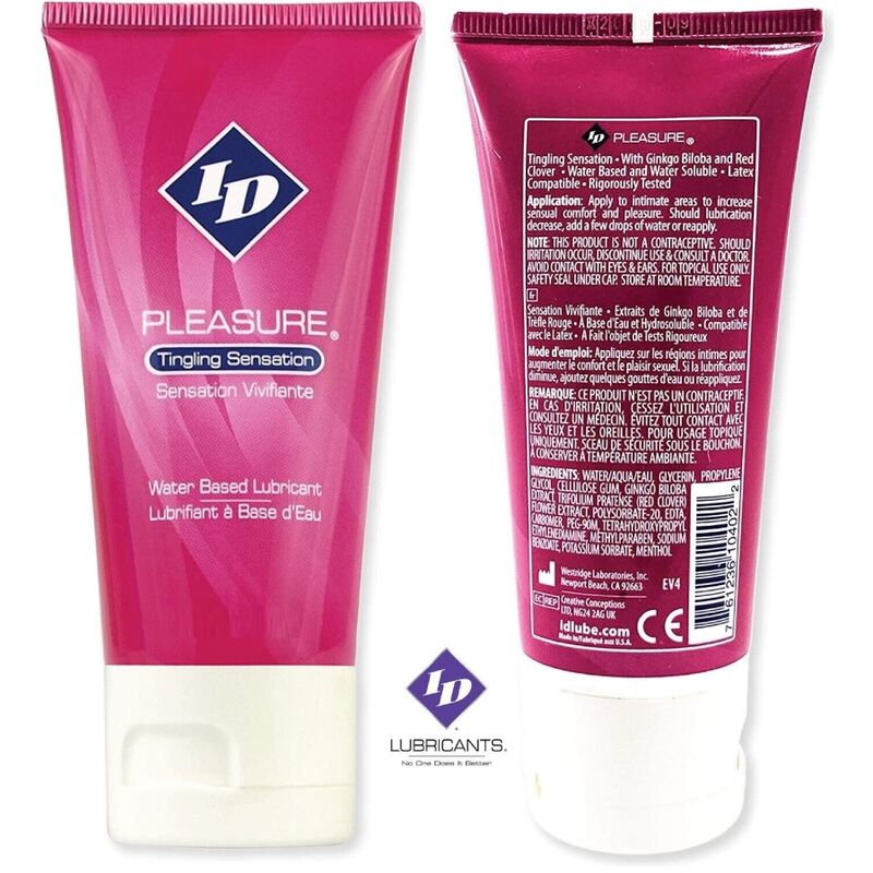 ID Pleasure-Lubrificante a base d'acqua con effetto formicolio 1 ID Pleasure-Lubrificante a base d'acqua con effetto formicolio — ID LUBRICANTES · Lubrificanti