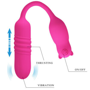 Fun Toys-Nobikuma Pink Bullet Vibratore di Silicone-3 velocità — PRETTY LOVE · Vibratori