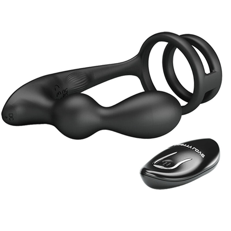 Anal Toys-Marshall Anello per il pene con Plug anale Vibratore e 3 Anal Toys-Marshall Anello per il pene con Plug anale Vibratore e — PRETTY LOVE · Anelli & Guaine per pene (imaginea 3)