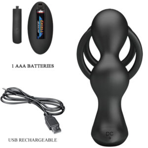 Anal Toys-Marshall Anello per il pene con Plug anale Vibratore e — PRETTY LOVE · Anelli & Guaine per pene (imaginea 5)