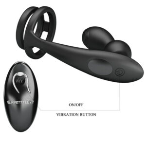 Anal Toys-Marshall Anello per il pene con Plug anale Vibratore e — PRETTY LOVE · Anelli & Guaine per pene (imaginea 8)