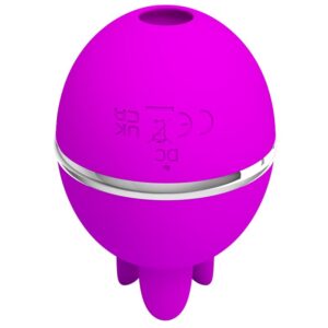 High Tech-Gemini Ball Vibratore Rotondo Viola Silicone-3 velocità — PRETTY LOVE · Vibratori (immagine 3)