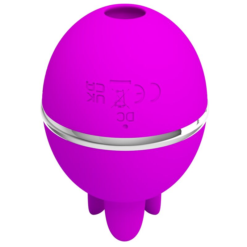 High Tech-Gemini Ball Vibratore Rotondo Viola Silicone-3 velocità — PRETTY LOVE · Vibratori (immagine 3)
