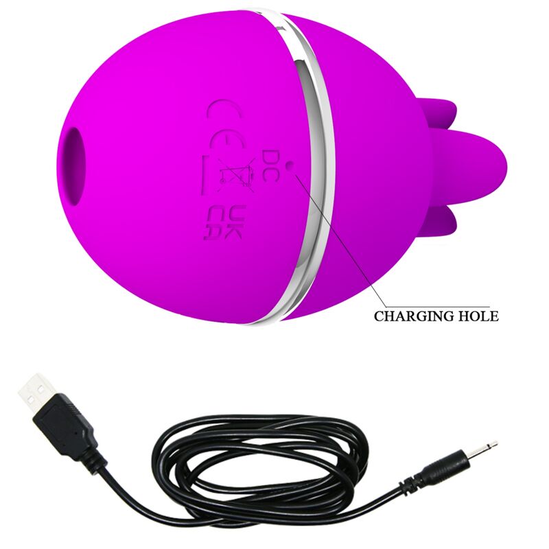 High Tech-Gemini Ball Vibratore Rotondo Viola Silicone-3 velocità — PRETTY LOVE · Vibratori (immagine 4)