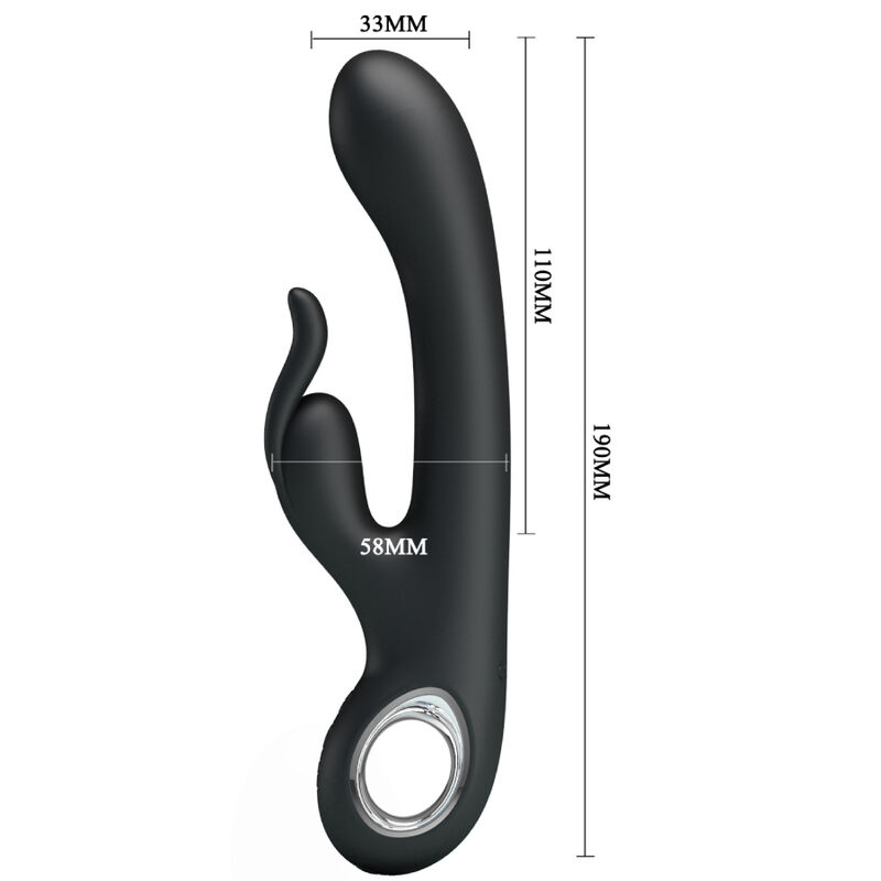 High Tech-Carina Vibratore per Clitoride e Punto G-Silicone — PRETTY LOVE · Vibratori (imaginea 4)