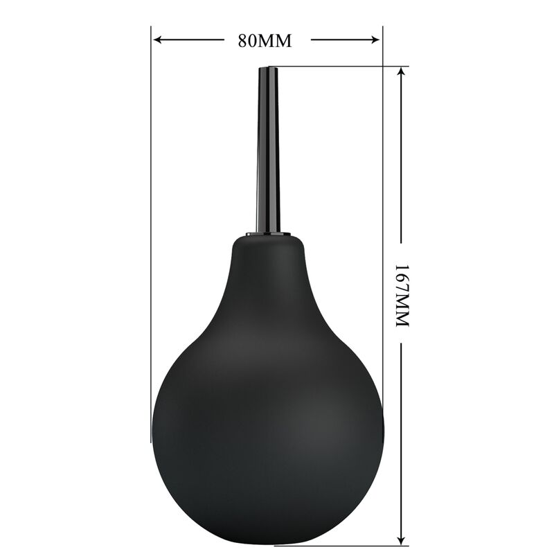 Mr Play-Doccia Anal Pear Blkb Black · Giocattoli anali (imaginea 6)