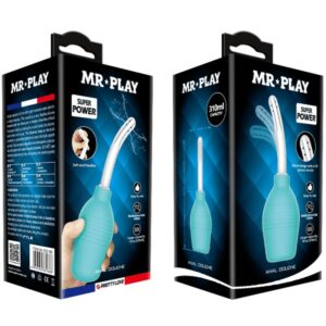Mr Play-Pera anal doccia in gomma, Blu · Giocattoli anali (immagine 8)