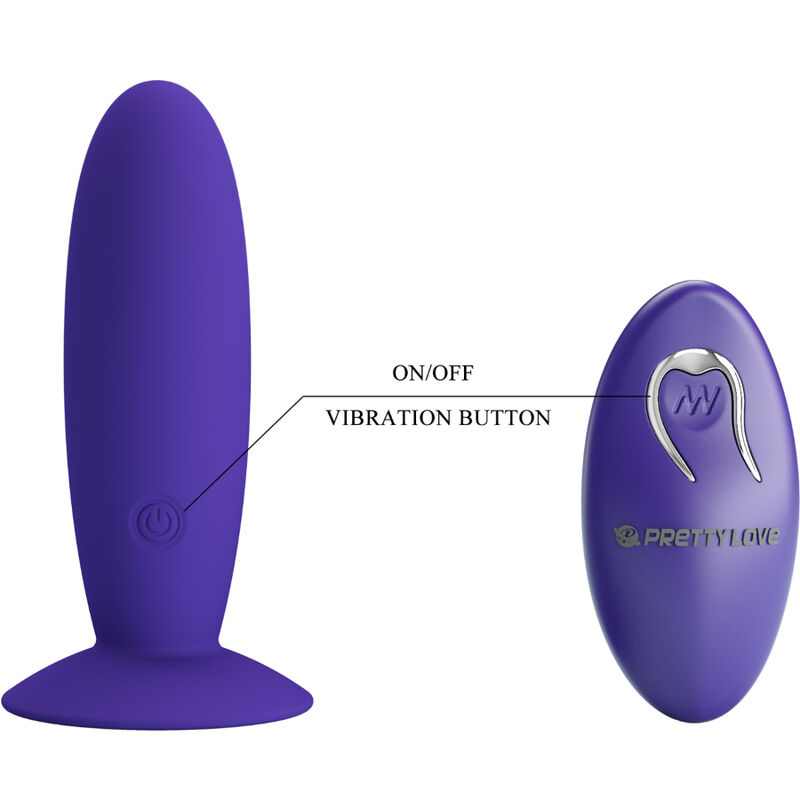 Remote Control-Youth Plug anale Vibratore con telecomando — PRETTY LOVE · Giocattoli anali (immagine 3)