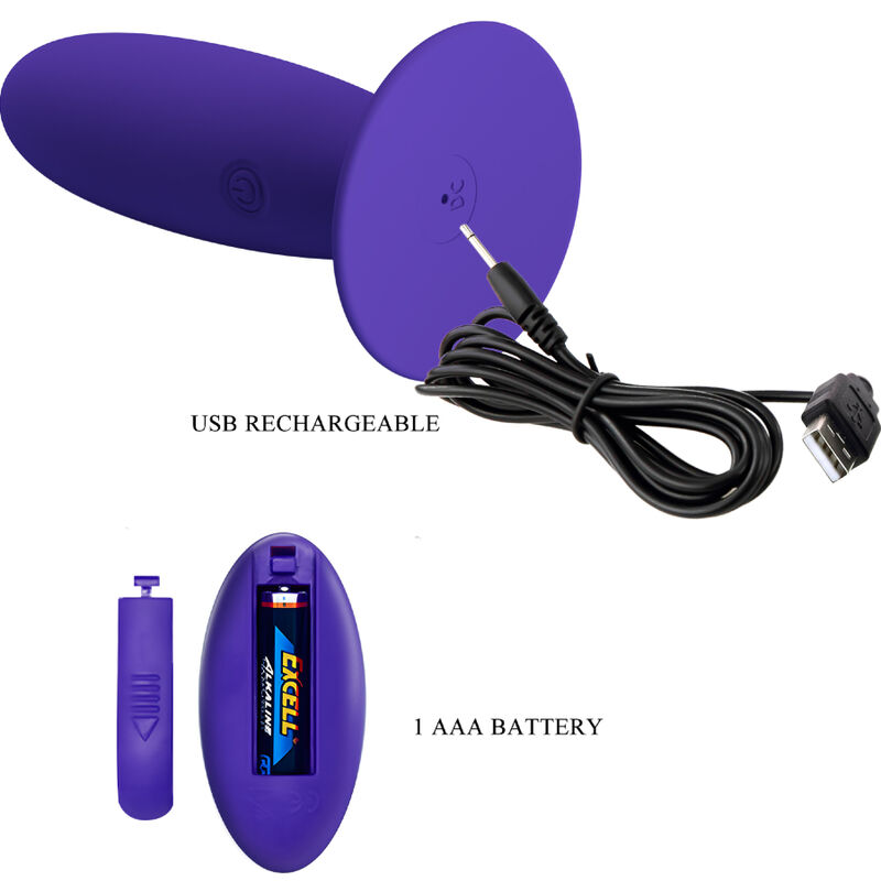 Remote Control-Youth Plug anale Vibratore con telecomando — PRETTY LOVE · Giocattoli anali (immagine 2)