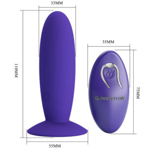 Remote Control-Youth Plug anale Vibratore con telecomando — PRETTY LOVE · Giocattoli anali (immagine 4)