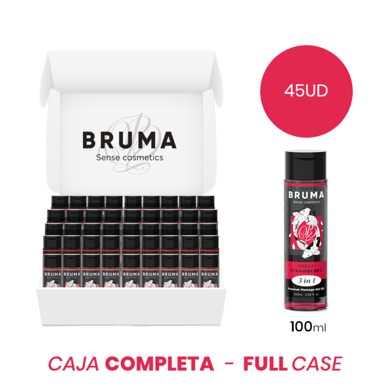 Bruma-Olio da Massaggio Riscaldatore Fragole 100 ml 45 Pezzi 1 Bruma-Olio da Massaggio Riscaldatore Fragole 100 ml 45 Pezzi · Massaggio erotico