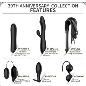 High Tech-Kit Regalo per Coppia-Silicone, 12 velocità — PRETTY LOVE · Kit di giocattoli