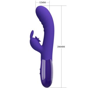 High Tech-Cerberus Youth Violet Vibratore Coniglio-Silicone, 12 — PRETTY LOVE · Vibratori (immagine 5)
