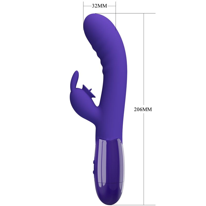 High Tech-Cerberus Youth Violet Vibratore Coniglio-Silicone, 12 — PRETTY LOVE · Vibratori (immagine 5)