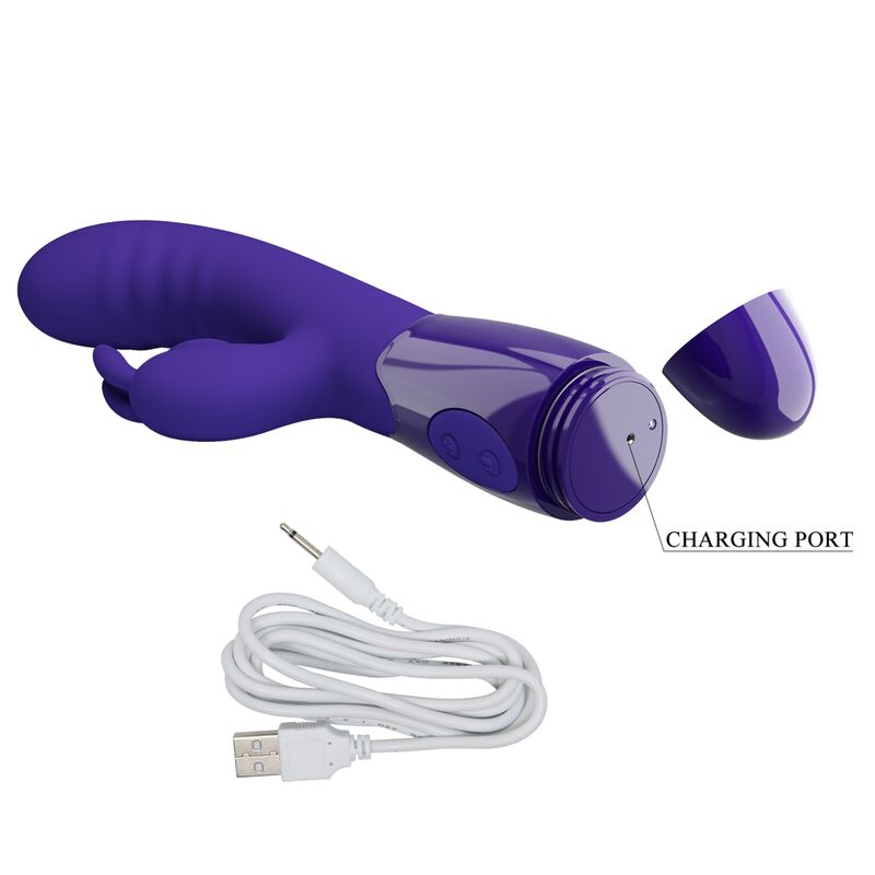 High Tech-Cerberus Youth Violet Vibratore Coniglio-Silicone, 12 — PRETTY LOVE · Vibratori (immagine 6)