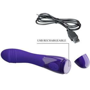 High Tech-Elemental Youth Violet Vibrator Dildo-Silicone, 12 velocità — PRETTY LOVE · Dildo & Stimolatori (imaginea 6)