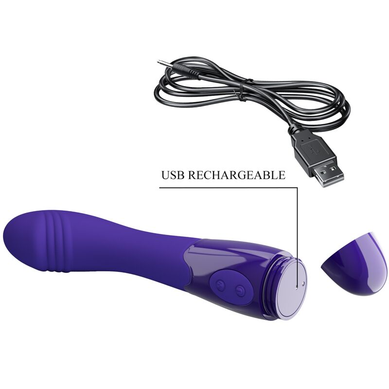 High Tech-Elemental Youth Violet Vibrator Dildo-Silicone, 12 velocità — PRETTY LOVE · Dildo & Stimolatori (imaginea 6)