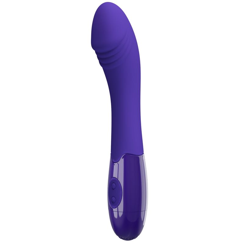 High Tech-Elemental Youth Violet Vibrator Dildo-Silicone, 12 velocità — PRETTY LOVE · Dildo & Stimolatori (imaginea 8)