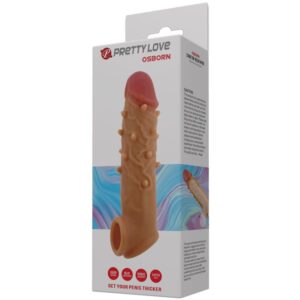 For Him-Osborn Guaina Estensione Peniana Stimolante-Silicone — PRETTY LOVE · Anelli & Guaine per pene (imaginea 4)