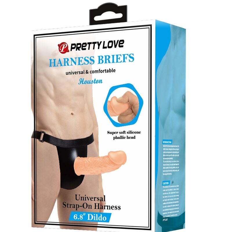 Harness Collection-Mutandine Cablaggio con Dildo Incluso-Silicone — PRETTY LOVE · Strap-on & Imbracature (imaginea 6)