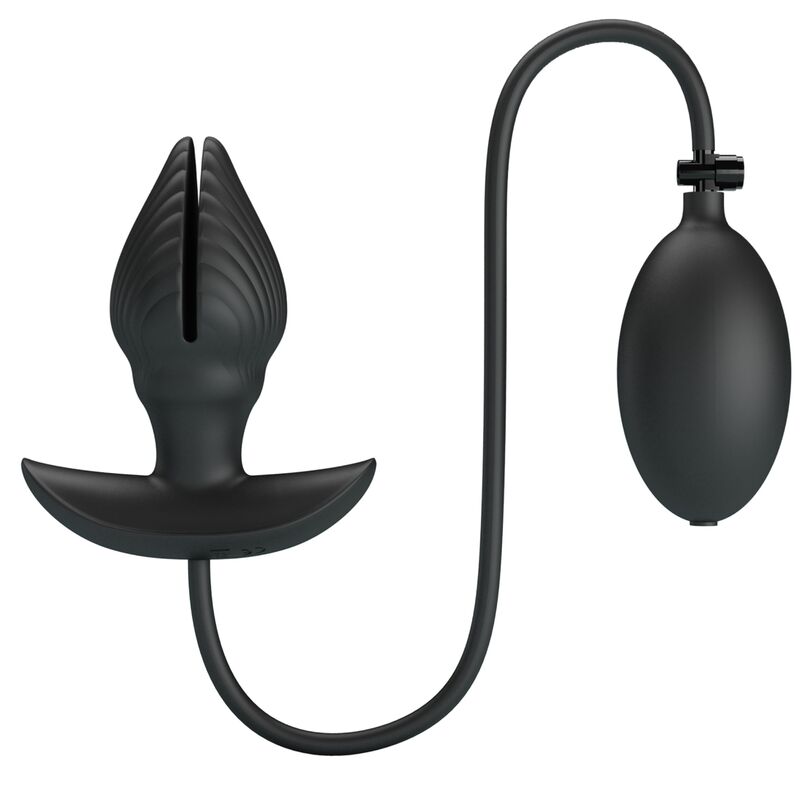 PRETTY LOVE - PLUG ANAL CON BOMBA DE AGUA ADAPTADORA Anal Toys-Plug anale Gonfiabile e Ricaricabile-Silicio, 10 velocità — PRETTY LOVE · Giocattoli anali
