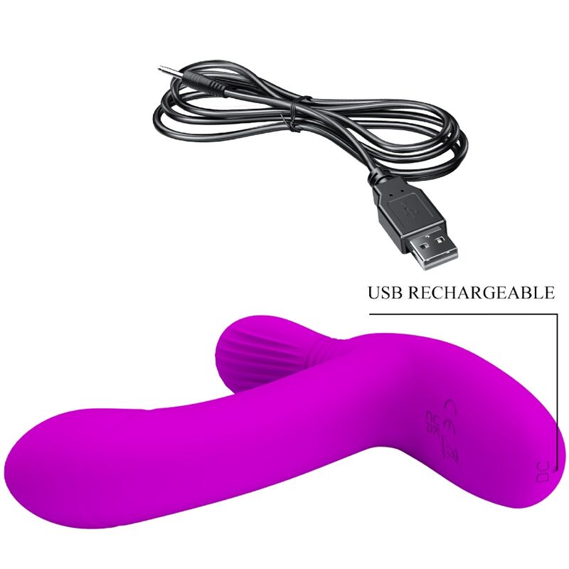 Remote Control-Geri Massager per Clitoride, Viola — PRETTY LOVE · Vibratori (imaginea 9)