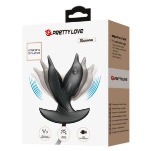 Anal Toys-Plug anale Delfino gonfiabile e ricaricabile-Silicio, 10 — PRETTY LOVE · Giocattoli anali (imaginea 2)