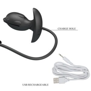 Anal Toys-Plug anale Delfino gonfiabile e ricaricabile-Silicio, 10 — PRETTY LOVE · Giocattoli anali (imaginea 9)