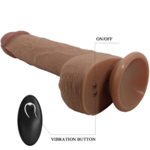 Remote Control-Tommy Dildo Vibrator Realist 22.5 cm-Silicone, 3 — PRETTY LOVE · Vibratori (imaginea 6)