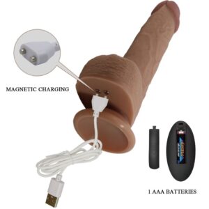 Remote Control-Tommy Dildo Vibrator Realist 22.5 cm-Silicone, 3 — PRETTY LOVE · Vibratori (imaginea 5)
