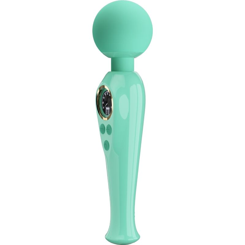 High Tech-Skyler Green Vibrator Tipo Bacchetta-Silicio, 10 velocità 3 High Tech-Skyler Green Vibrator Tipo Bacchetta-Silicio, 10 velocità — PRETTY LOVE · Vibratori (imaginea 3)