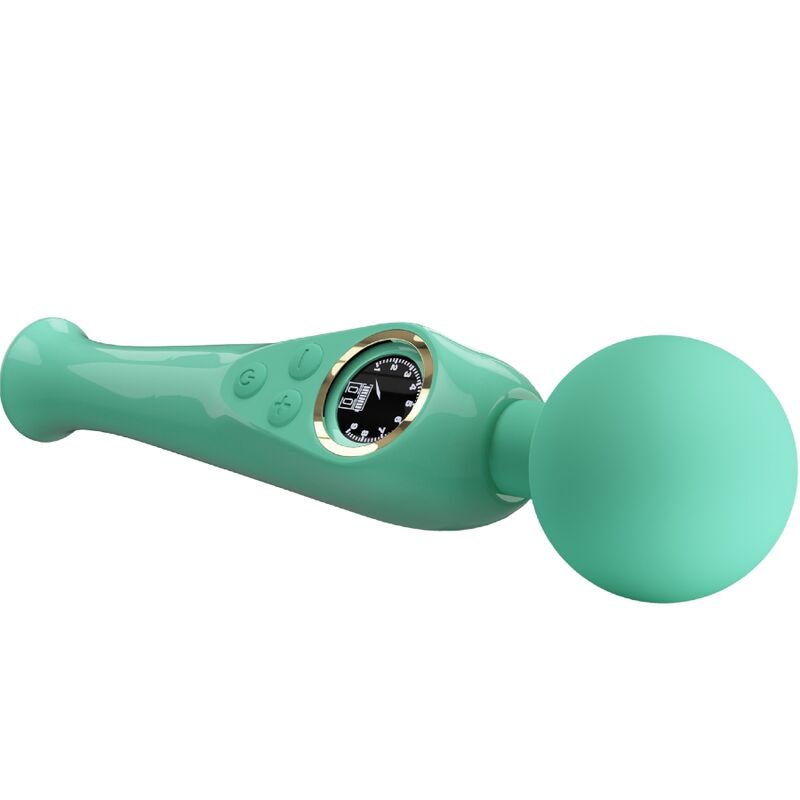 High Tech-Skyler Green Vibrator Tipo Bacchetta-Silicio, 10 velocità — PRETTY LOVE · Vibratori (imaginea 4)