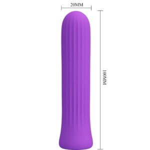 Fun Toys-Bianco Lilla Vibratore Stimolatore-Silicio, 12 velocità — PRETTY LOVE · Vibratori (imaginea 4)