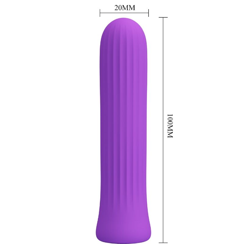 Fun Toys-Bianco Lilla Vibratore Stimolatore-Silicio, 12 velocità — PRETTY LOVE · Vibratori (imaginea 4)