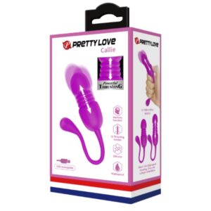 Fun Toys-Callie Viola Uovo Vibratore Ricaricabile-Silicio, 12 velocità — PRETTY LOVE · Vibratori (imaginea 2)