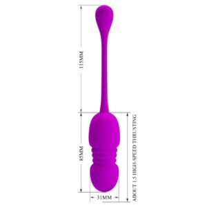 Fun Toys-Callie Viola Uovo Vibratore Ricaricabile-Silicio, 12 velocità — PRETTY LOVE · Vibratori (imaginea 6)