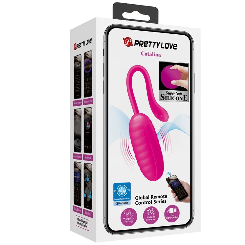 App Series-Catalina Pink Uovo Vibratore Ricaricabile, Rosa-Silicone 10 App Series-Catalina Pink Uovo Vibratore Ricaricabile, Rosa-Silicone — PRETTY LOVE · Vibratori (imaginea 10)