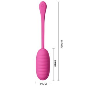 App Series-Catalina Pink Uovo Vibratore Ricaricabile, Rosa-Silicone — PRETTY LOVE · Vibratori (imaginea 2)
