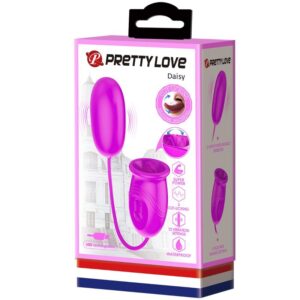Fun Toys-Daisy Dual Egg Vibratore Ricaricabile, Viola-Silicone — PRETTY LOVE · Vibratori (imaginea 2)