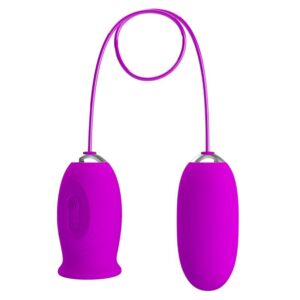 Fun Toys-Daisy Dual Egg Vibratore Ricaricabile, Viola-Silicone — PRETTY LOVE · Vibratori