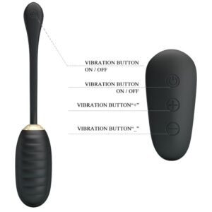 Fun Toys-Doreen Luxury Uovo Vibratore Ricaricabile Nero — PRETTY LOVE · Vibratori (immagine 10)