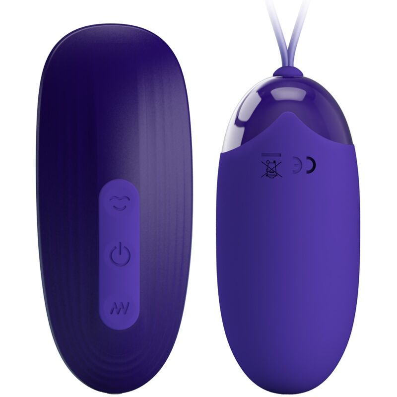 Remote Control-Stimolatore uovo portatile ricaricabile, 12 velocità e 3 Remote Control-Stimolatore uovo portatile ricaricabile, 12 velocità e — PRETTY LOVE · Vibratori (imaginea 3)