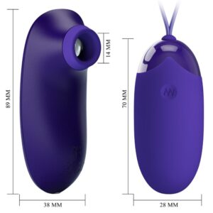 Remote Control-Stimolatore uovo portatile ricaricabile, 12 velocità e 10 Remote Control-Stimolatore uovo portatile ricaricabile, 12 velocità e — PRETTY LOVE · Vibratori (imaginea 4)