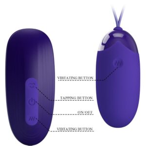 Remote Control-Stimolatore uovo portatile ricaricabile, 12 velocità e 11 Remote Control-Stimolatore uovo portatile ricaricabile, 12 velocità e — PRETTY LOVE · Vibratori (imaginea 5)