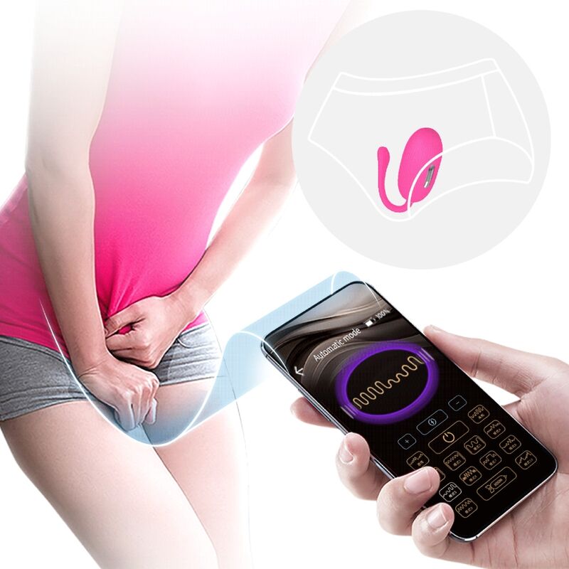 App Series-Doreen Uovo Vibratore Ricaricabile Magenta con Controllo 6 App Series-Doreen Uovo Vibratore Ricaricabile Magenta con Controllo — PRETTY LOVE · Giocattoli per coppie (imaginea 6)