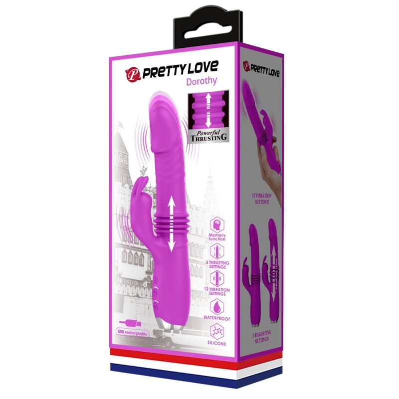 High Tech-Dorothy Purple Coniglietto Vibratore Ricaricabile-Silicone 2 High Tech-Dorothy Purple Coniglietto Vibratore Ricaricabile-Silicone — PRETTY LOVE · Vibratori (imaginea 2)
