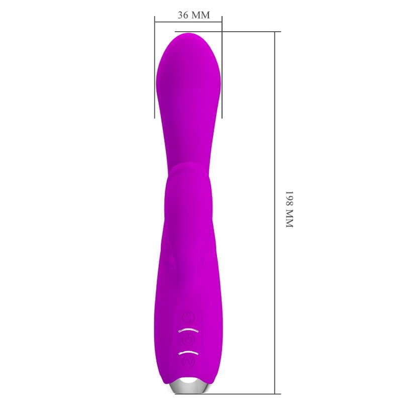 High Tech-Gloria Vibratore Rabbit Ricaricabile - Resistente — PRETTY LOVE · Vibratori (immagine 10)